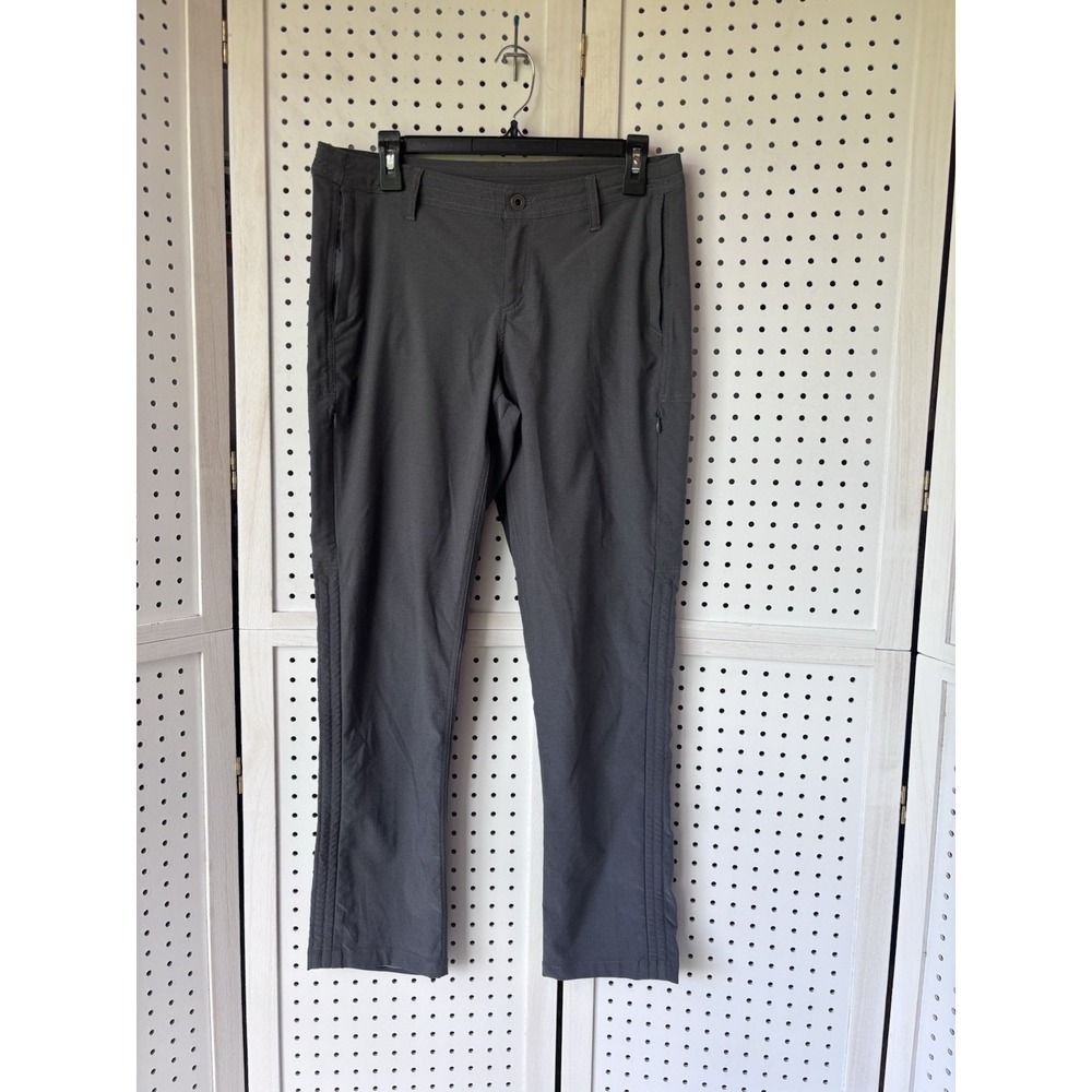 Kuhl Women's 8 Short Trekr Pants Hiking Gorpcore Gray Zip Pockets